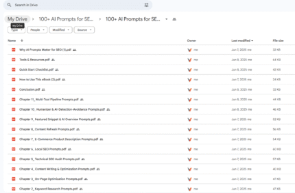 100+ AI Prompts for SEO