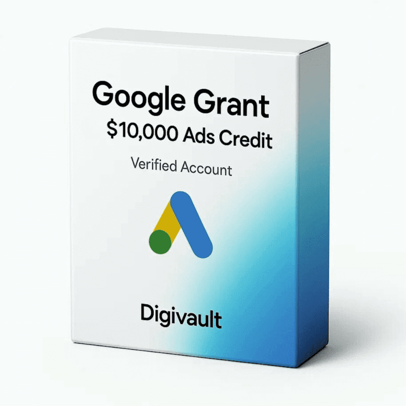 google Grant Account – $10K Monthly Ads